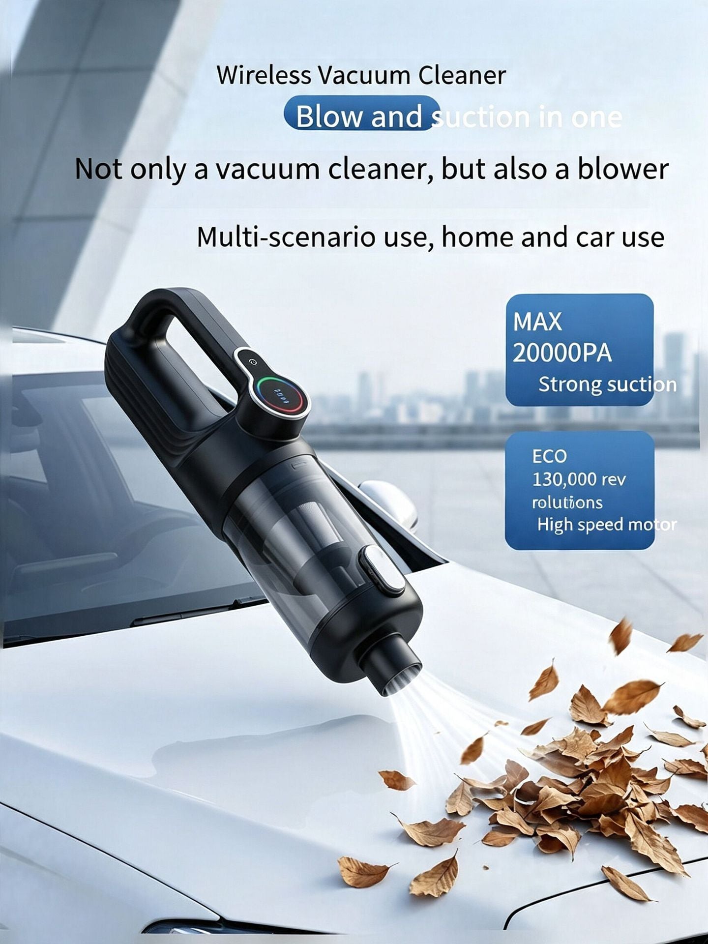Vacuum used in blower mode