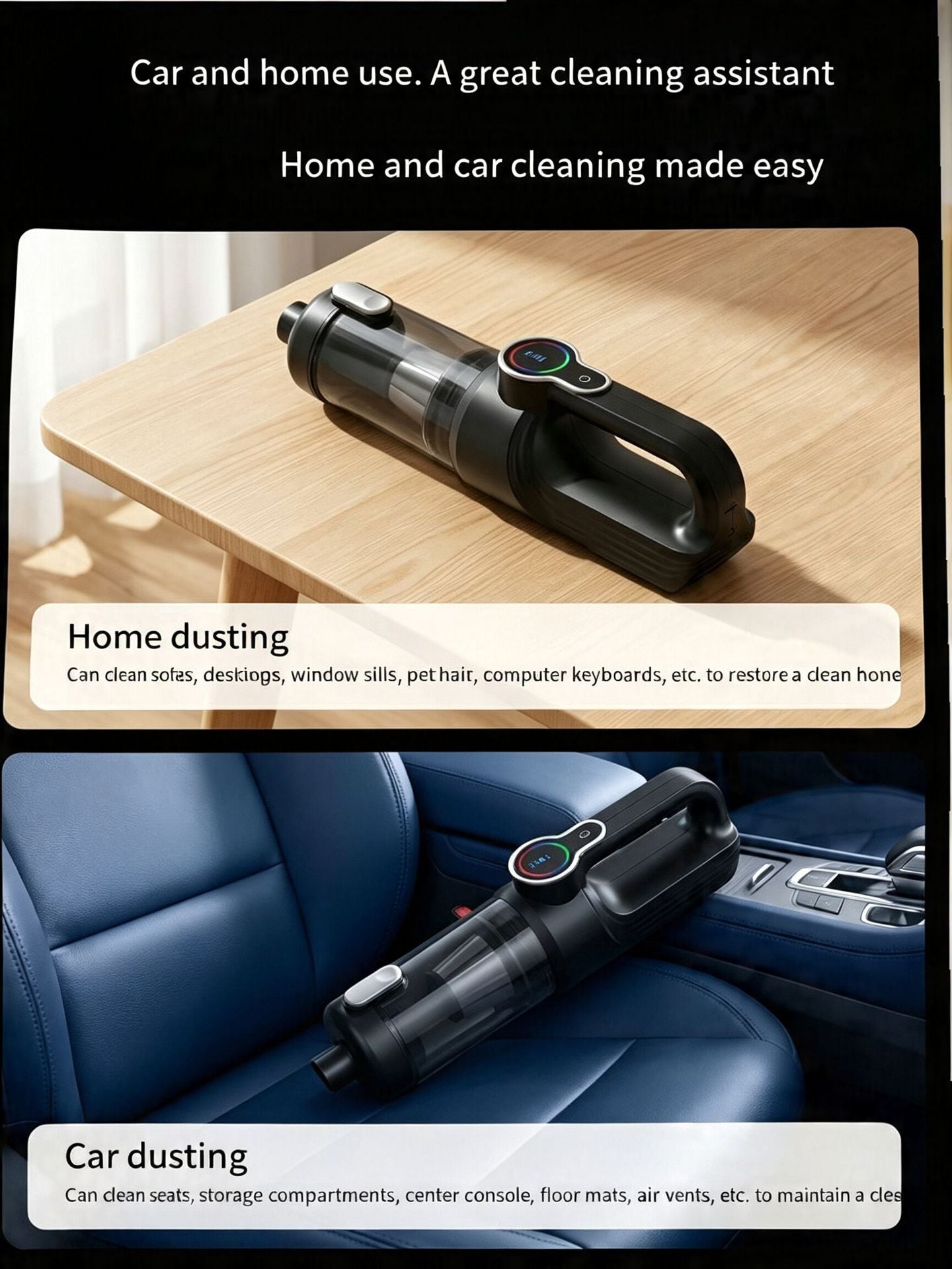 Vacuum used for home and car cleaning