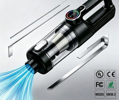 Cordless handheld vacuum kit